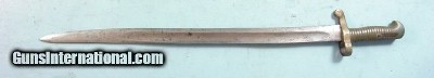 CIVIL WAR P. S. JUSTICE PERCUSSION MUSKET SABER BAYONET, CIRCA 1861