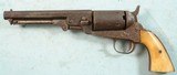 CIVIL WAR BELGIAN COLT BREVETTE .35 CAL. 4” OCTAGON PERCUSSION POCKET NAVY REVOLVER CIRCA 1860’S. - 2 of 7