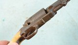 CIVIL WAR BELGIAN COLT BREVETTE .35 CAL. 4” OCTAGON PERCUSSION POCKET NAVY REVOLVER CIRCA 1860’S. - 5 of 7