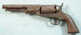BELGIAN COLT BREVETTE .36 CAL. 5 1/2” OCTAGON PERCUSSION POCKET NAVY REVOLVER WITH “ADDRESS U.S. COL. COLT LONDON” BARREL ADDRESS CIRCA 1860’S. - 1 of 9