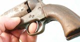 BELGIAN COLT BREVETTE .36 CAL. 5 1/2” OCTAGON PERCUSSION POCKET NAVY REVOLVER WITH “ADDRESS U.S. COL. COLT LONDON” BARREL ADDRESS CIRCA 1860’S. - 9 of 9