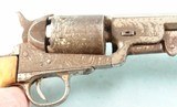 BELGIAN COLT BREVETTE .36 CAL. 6” OCTAGON ENGRAVED PERCUSSION NAVY REVOLVER CIRCA 1860’S. - 3 of 8