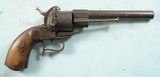 ORIGINAL CIVIL WAR LEFAUCHEUX 12MM PINFIRE MODEL 1854 ARMY REVOLVER CIRCA 1862-5. - 1 of 11
