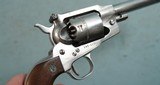 RUGER OLD MODEL ARMY .44 CAL BLACK POWDER MUZZLELOADING STAINLESS REVOLVER, CIRCA 1978. - 3 of 8
