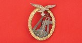 WW2 WWII GERMAN NAZI LUFTWAFFE SEA BATTLE BADGE. - 1 of 2