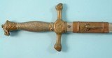 INDIAN WARS ERA U.S. MILITARY ACADEMY MODEL 1872 CADET SWORD & SCABBARD. - 2 of 7