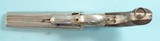 J.L GALEF (SPAIN-EIBAR) ENGRAVED NICKEL DOUBLE BARRELED .44 XL CENTERFIRE TOP BREAK HAMMER SHOTSHELL PISTOL, CIRCA 1923. - 3 of 7