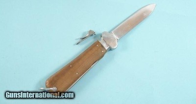 WW2 WWII GERMAN FALLSCHIRMJÄGER PARATROOPER GRAVITY KNIFE CIRCA 1937.