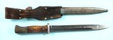 WW2 GERMAN MAUSER K98K BAYONET, SCABBARD AND FROG. - 2 of 7