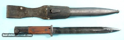 WW2 GERMAN MAUSER K98K BAYONET, SCABBARD AND FROG.