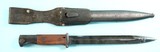 WW2 GERMAN MAUSER K98K BAYONET, SCABBARD AND FROG. - 1 of 7