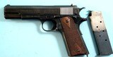 BRILLIANT ORIGINAL WW1 WWI COLT U.S. MODEL 1911 MILITARY .45 ACP CAL. PISTOL CIRCA 1918. - 1 of 15