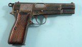 WW2 GERMAN NAZI FN BROWNING’S PATENT MODEL 1935 9MM HIGH POWER OR HI-POWER 9MM PISTOL CIRCA 1942-3. - 1 of 7