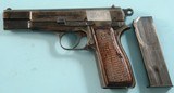 WW2 GERMAN NAZI FN BROWNING’S PATENT MODEL 1935 9MM HIGH POWER OR HI-POWER 9MM PISTOL CIRCA 1942-3. - 2 of 7