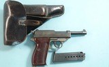 BRINGBACK WW2 WWII GERMAN WALTHER P38 OR P-38 BYF/44 BYF-44 CODE 9MM SEMI-AUTO PISTOL & HOLSTER, CIRCA 1944. - 1 of 10