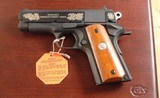 COLT CUSTOM SHOP SERIES 80 OFFICER’S COMMENCEMENT .45 ACP UNFIRED NEW IN BOX W/DISPLAY CASE. - 7 of 8