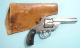 EARLY H&R HARRINGTON & RICHARDSON MODEL 1 AUTOMATIC EJECTION .32 S&W CAL. BREAK TOP 4” REVOLVER W/HOLSTER CIRCA 1887-89. - 1 of 7
