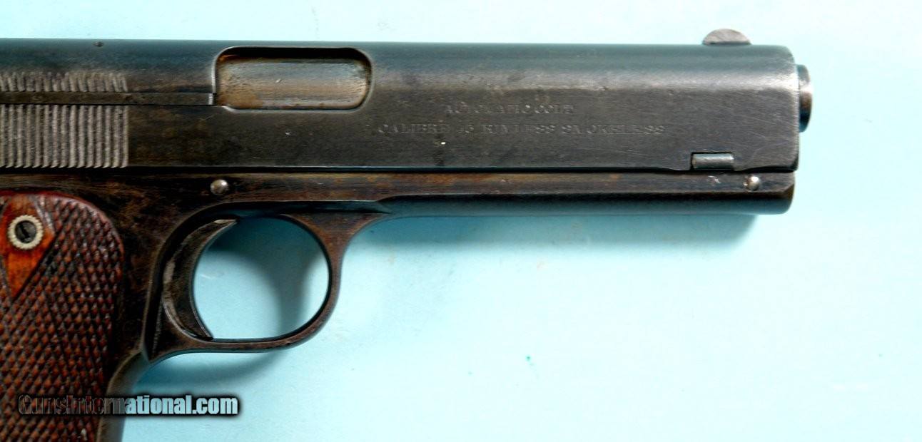 Fine Colt Model 1905 Semi Auto 45 Rimless Smokeless Cal Pistol Circa 1910 For Sale 9085