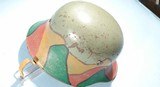 SUPERIOR WW1 OR WWI IMPERIAL GERMAN M-16 OR M16  TORTOISE CAMO PAINTED BAVARIAN INFANTRY HELMET CA. 1917. - 2 of 7
