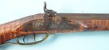 MARYLAND PERCUSSION CONVERSION FLINTLOCK LONGRIFLE BY CHRISTIAN HAWKEN OF HAGERSTOWN CIRCA 1815-20. - 7 of 8