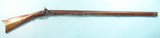 MARYLAND PERCUSSION CONVERSION FLINTLOCK LONGRIFLE BY CHRISTIAN HAWKEN OF HAGERSTOWN CIRCA 1815-20.