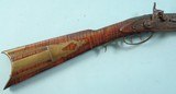 VERY FINE COLUMBIANA COUNTY, OHIO TIGER MAPLE PERCUSSION KENTUCKY STYLE  LONGRIFLE BY SAMUEL SMALL CIRCA 1830’S. - 5 of 19