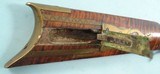 VERY FINE COLUMBIANA COUNTY, OHIO TIGER MAPLE PERCUSSION KENTUCKY STYLE  LONGRIFLE BY SAMUEL SMALL CIRCA 1830’S. - 16 of 19