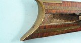 VERY FINE COLUMBIANA COUNTY, OHIO TIGER MAPLE PERCUSSION KENTUCKY STYLE  LONGRIFLE BY SAMUEL SMALL CIRCA 1830’S. - 17 of 19