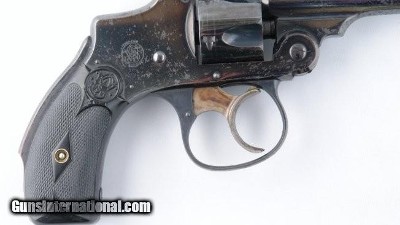 SMITH & WESSON SAFETY HAMMERLESS SECOND MODEL 32 S&W CAL. 3” BLUE REVOLVER CIRCA 1905 - Image 5 of 5