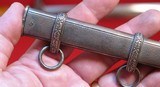 WW2 GERMAN ARMY HEER SILVER PLATED OFFICER’S DAGGER AND SCABBARD. - 8 of 11