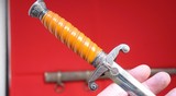 WW2 GERMAN ARMY HEER SILVER PLATED OFFICER’S DAGGER AND SCABBARD. - 4 of 11