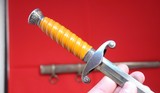 WW2 GERMAN ARMY HEER SILVER PLATED OFFICER’S DAGGER AND SCABBARD. - 3 of 11