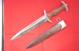 WW2 WWII RZM GERMAN SA DAGGER AND SCABBARD. - 2 of 9