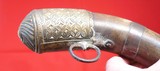 EARLY AND ORNATE MOROCCAN MIQUELET LOCK MUSKET POWDER HORN CIRCA LATE 1700’S. - 4 of 10