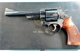 1957 CASED SMITH & WESSON MODEL PRE-29 4-SCREW BLUE 6