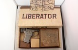 ORIGINAL WW2 GENERAL MOTORS FP-45 LIBERATOR .45 ACP CAL. SINGLE SHOT PISTOL W/ORIG.BOX, AMMO AND INSTRUCTIONS. - 1 of 16