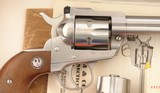 RUGER NEW MODEL SUPER STAINLESS SINGLE-SIX 22LR/22WMR CAL. 4 5/8” REVOLVER W/ORIG. BOX & INSTRUCTIONS MANUAL. - 3 of 6