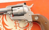 RUGER NEW MODEL SUPER STAINLESS SINGLE-SIX 22LR/22WMR CAL. 4 5/8” REVOLVER W/ORIG. BOX & INSTRUCTIONS MANUAL. - 4 of 6
