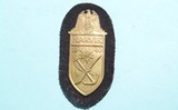 WW2 GERMAN KRIEGSMARINE NARVIK 1940 CAMPAIGN ARM SHIELD. - 1 of 2