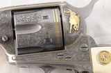 CASED FRANZ MARKTL CUSTOM ENGRAVED AND GOLD INLAID COLT NRA 1871-1971 CENTENNIAL .45LC CAL. 5 1/2” SINGLE ACTION ARMY REVOLVER CA. 1970’S. - 4 of 10