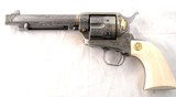 CASED FRANZ MARKTL CUSTOM ENGRAVED AND GOLD INLAID COLT NRA 1871-1971 CENTENNIAL .45LC CAL. 5 1/2” SINGLE ACTION ARMY REVOLVER CA. 1970’S. - 3 of 10