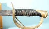 CIVIL WAR C. ROBY U.S. MODEL 1860 CAVALRY SABER DATED 1865 WITH SCABBARD. - 4 of 7