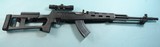 CUSTOM RUSSIAN SKS 7.62X39MM SNIPER RIFLE W/SCOPE AND SLING - 1 of 6