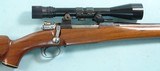 CUSTOM BELGIUM FN MODEL 98 .270 WIN. CAL. RIFLE W/LEFT HAND STOCK AND BAUSCH & LOMB BALVAR 8A 2.5X8 SCOPE CIRCA LATE 1950’S. - 3 of 5