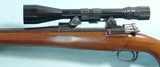 CUSTOM BELGIUM FN MODEL 98 .270 WIN. CAL. RIFLE W/LEFT HAND STOCK AND BAUSCH & LOMB BALVAR 8A 2.5X8 SCOPE CIRCA LATE 1950’S. - 4 of 5
