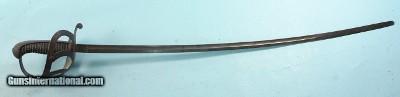 FRANCO-PRUSSIAN WAR-WW1 ERA GERMAN CAVALRY PRACTICE SABER BY AUGUST & ALBERT SCHNITZLER CO. OF SOLINGEN CA. 1870.