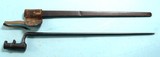 SPRINGFIELD U.S. MODEL 1873 TRAPDOOR RIFLE SOCKET BAYONET W/ SCABBARD. - 3 of 4