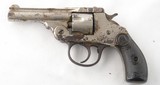 IVER JOHNSON ARMS AND CYCLE WORKS FIRST MODEL AUTOMATIC HAMMER .32 S&W POCKET D.A POCKET REVOLVER, CIRCA 1894 - 2 of 5