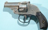 HARRINGTON & RICHARDSON NICKEL 1ST MODEL HAMMERLESS D.A. BICYCLE GUN .32S&W REVOLVER. - 1 of 4