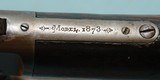RARE WINCHESTER MODEL 1873 LEVER ACTION .44-40 CAL. 30” OCTAGON RIFLE MANUFACTURED IN 1886. - 10 of 14